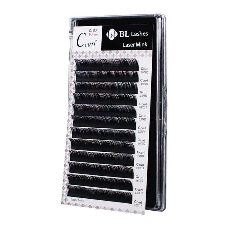 BL Lashes Blink Laser Mink Lash Eyelash Extensions (C-Curl 0.07 10mm)